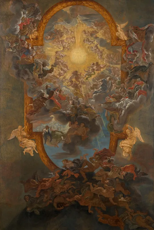 The Triumph of the Name of Jesus by Baciccio (Giovanni Battista Gaulli)