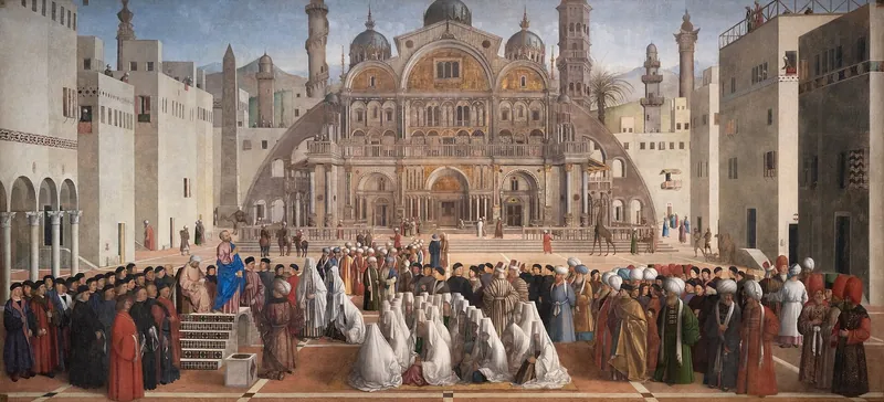 Saint Mark Preaching in Alexandria — Gentile Bellini (Italian, c. 1429–1507) and Giovanni Bellini (Italian, c. 1430–1516)