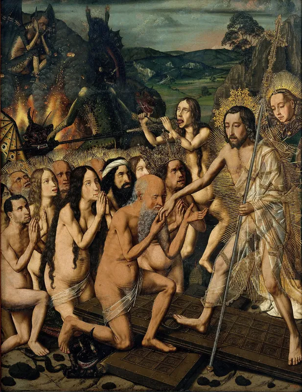 Descent of Christ into Limbo — Bartolomé Bermejo (Córdoba, circa 1440 – Barcelona, circa 1501)