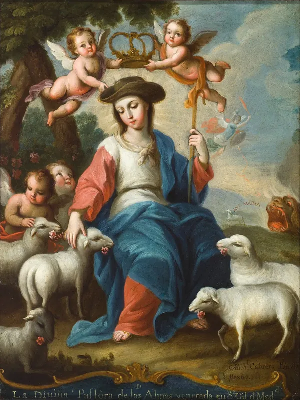 The Divine Shepherdess (La Divina Pastora) by Miguel Cabrera