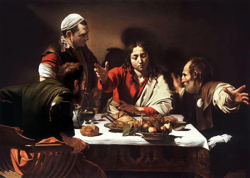 The Supper at Emmaus — Caravaggio (Italian, 1571–1610)