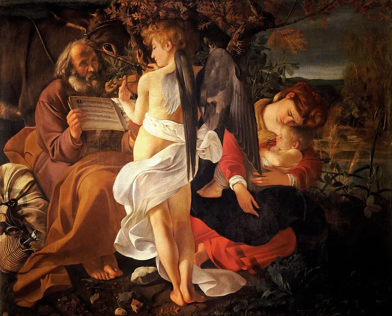 Rest on the Flight into Egypt — Caravaggio (Italian, 1571–1610)