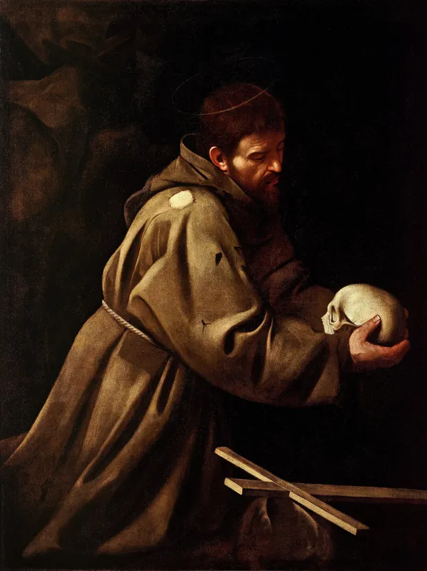 Saint Francis in Meditation — Attributed to Caravaggio (Italian, 1571–1610)