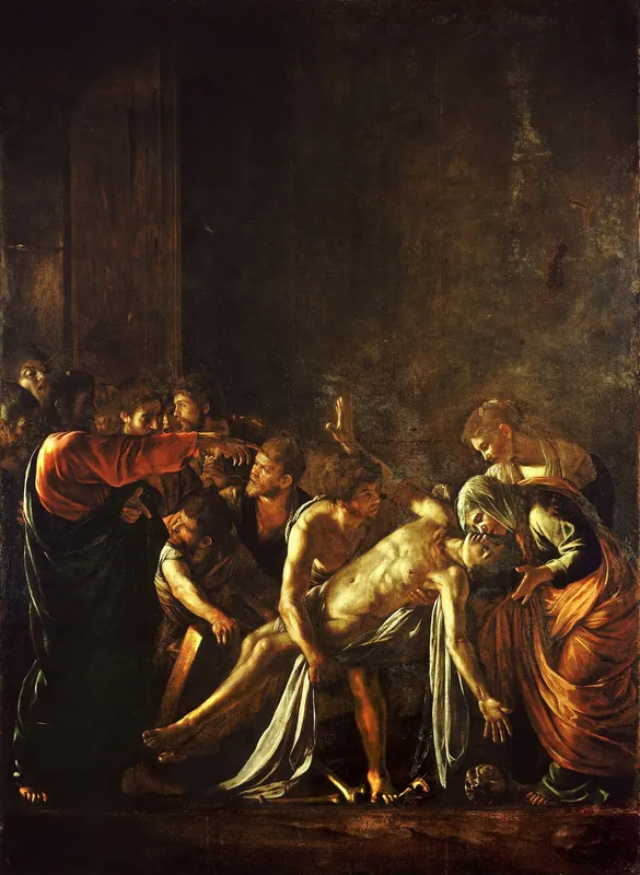 The Raising of Lazarus — Caravaggio (Italian, 1571–1610)