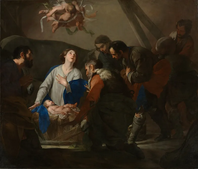 Adoration of the Shepherds — Bernardo Cavallino (Italian, 1616–1656)