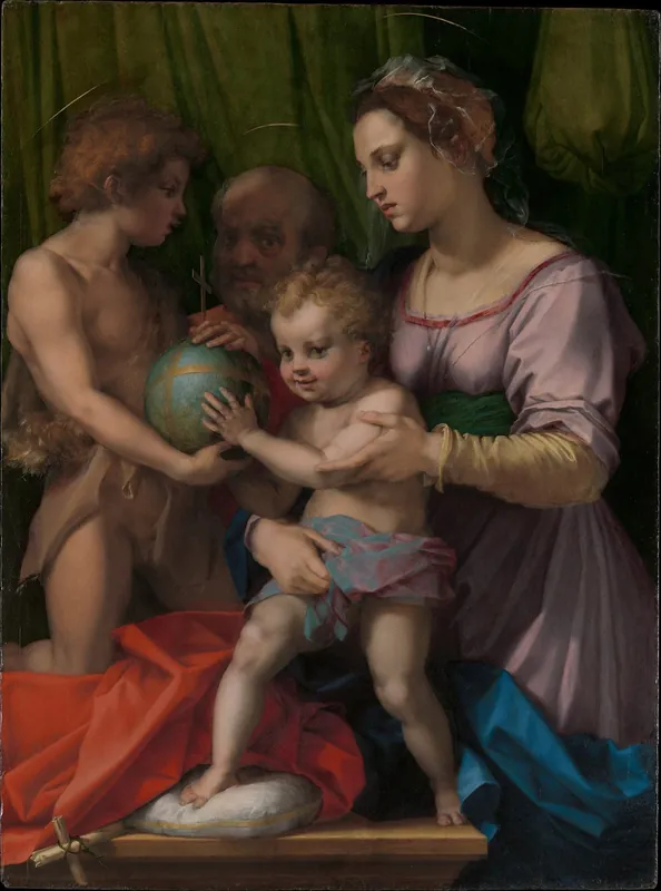 The Holy Family with the Young Saint John the Baptist — Andrea del Sarto (Andrea d'Agnolo) (Italian, Florence 1486–1530 Florence)