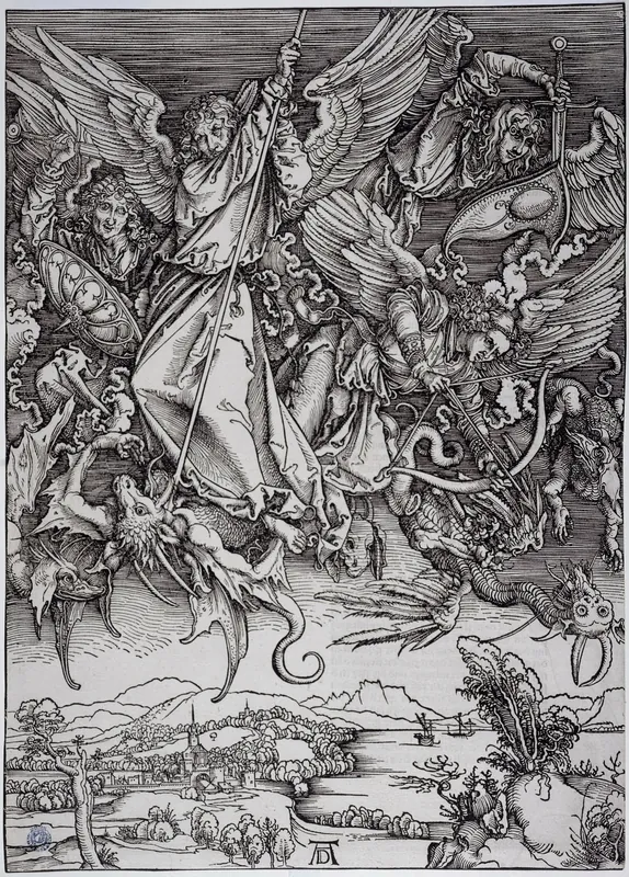Saint Michael Fighting the Dragon — Albrecht Dürer (German, 1471–1528)