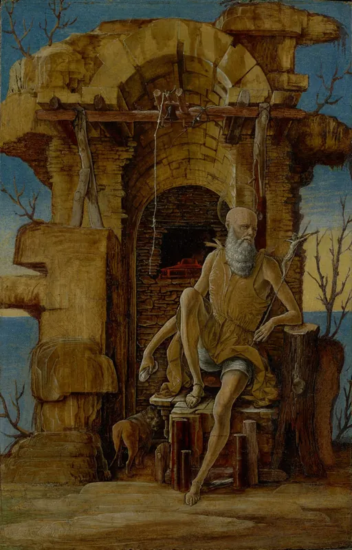 St Jerome in the Wilderness by Ercole de' Roberti