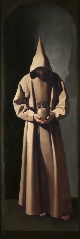 St Francis Contemplating a Skull by Francisco de Zurbarán