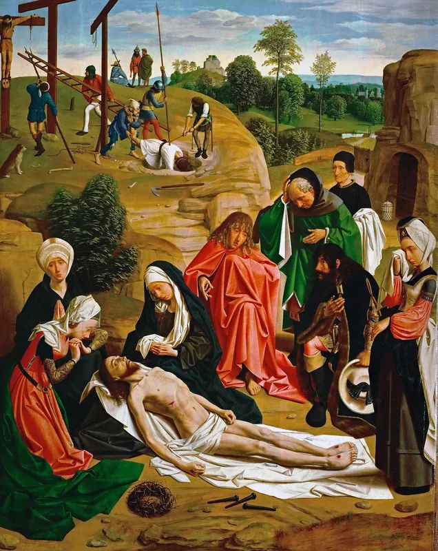 Lamentation of Christ (Beweinung Christi) — Geertgen tot Sint Jans (um 1460/65 Leiden (?) - nach 1490 Haarlem)