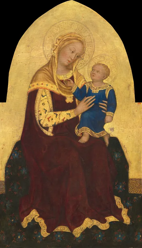 Madonna and Child Enthroned — Gentile da Fabriano (Italian, Marchigian, c. 1370 - 1427)