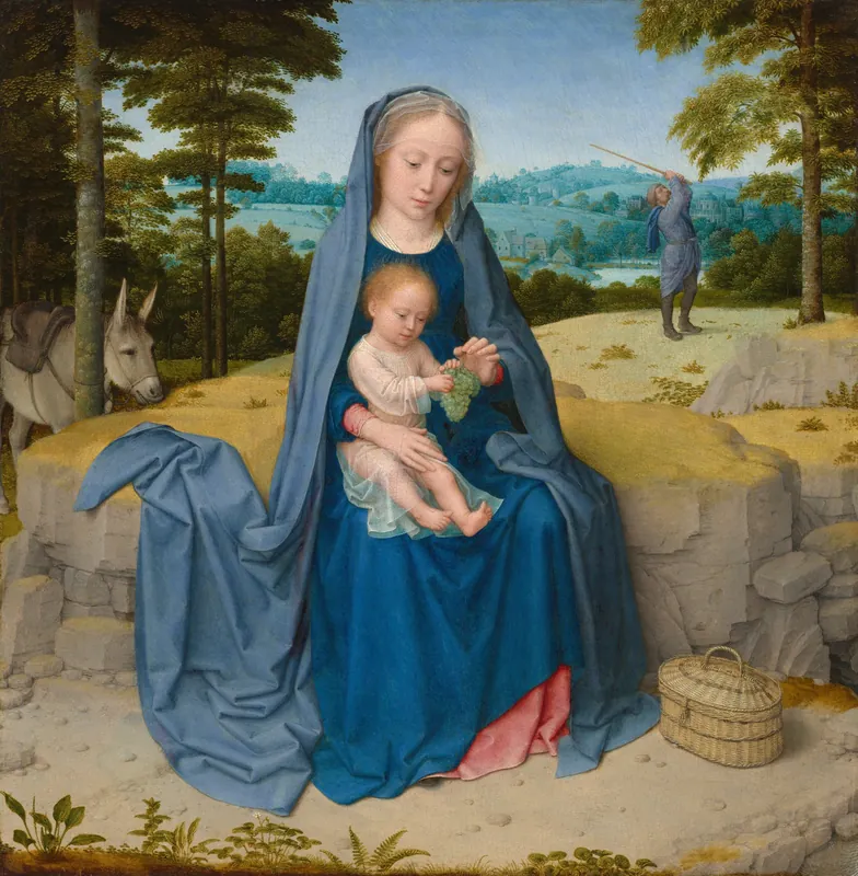 The Rest on the Flight into Egypt — Gerard David (Netherlandish, c. 1460 - 1523)