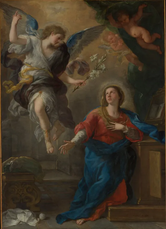 The Annunciation — Luca Giordano (Italian, Naples 1634–1705 Naples)