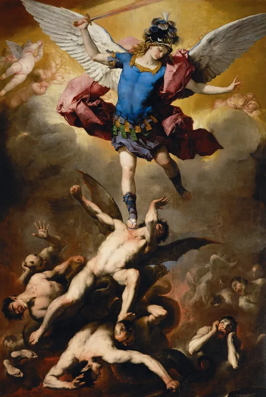 The Fall of the Rebel Angels (Archangel Michael) — Luca Giordano (1634 - 1705 Neapel)
