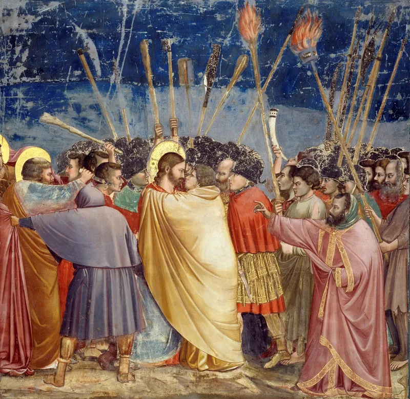 The Kiss of Judas (Scrovegni) by Giotto