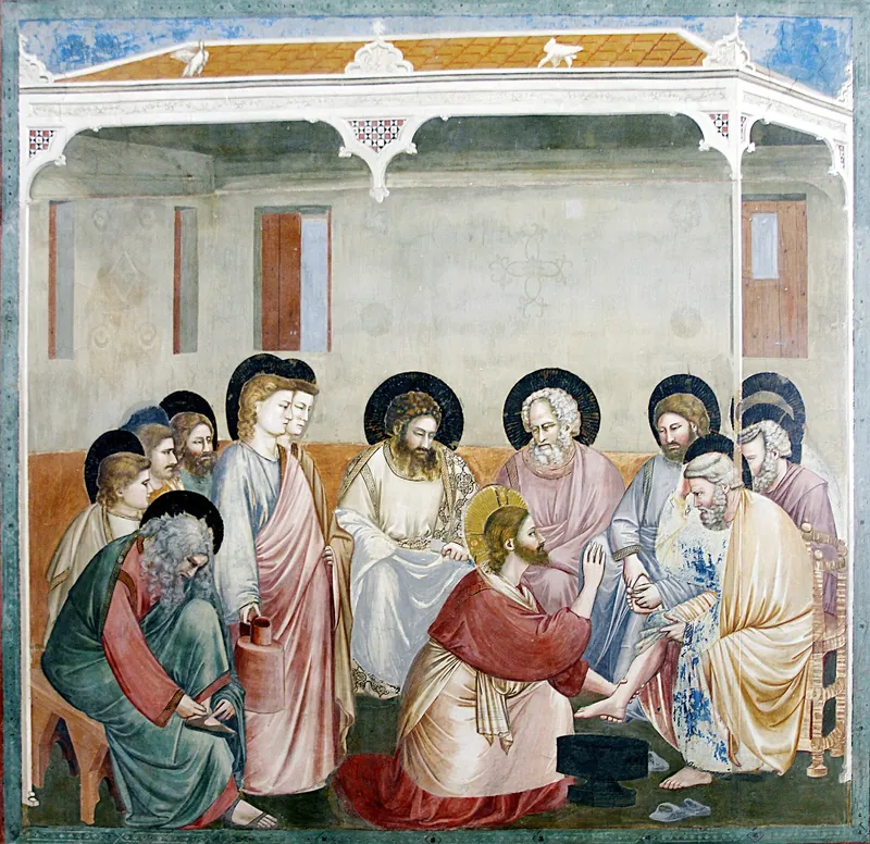 Scrovegni Chapel: Washing of the Feet by Giotto di Bondone