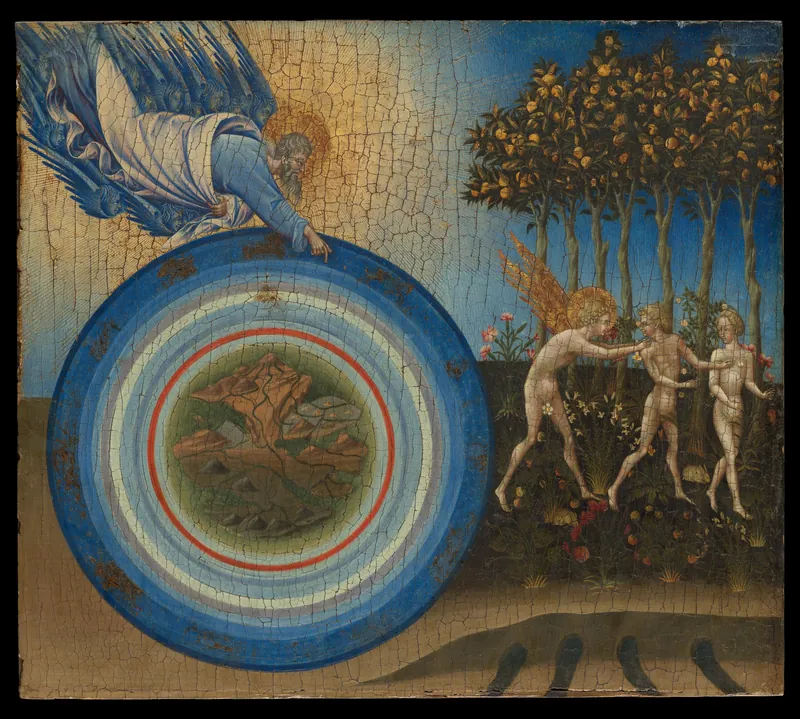 The Creation of the World and the Expulsion from Paradise — Giovanni di Paolo (Giovanni di Paolo di Grazia) (Italian, Siena 1398–1482 Siena)