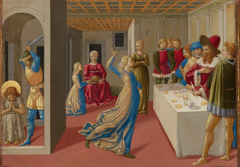 The Feast of Herod and the Beheading of Saint John the Baptist — Benozzo Gozzoli (Italian, Florentine, c. 1421 - 1497)