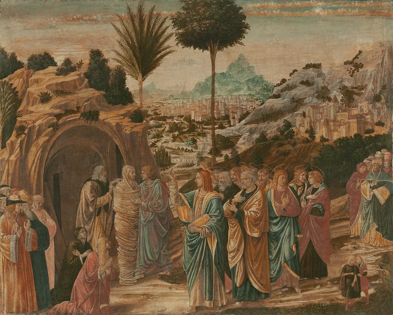 The Raising of Lazarus — Benozzo Gozzoli (Italian, Florentine, c. 1421 - 1497)
