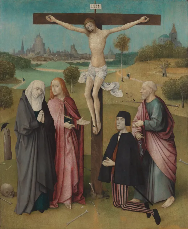 Crucifixion with a Donor by Hieronymus Bosch