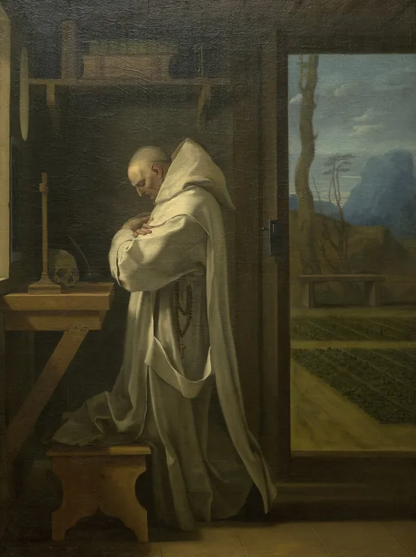 Der heilige Bruno im Gebet (Saint Bruno in Prayer) — Eustache Le Sueur (1616 - 1655), Maler*in (1616 - 1655)