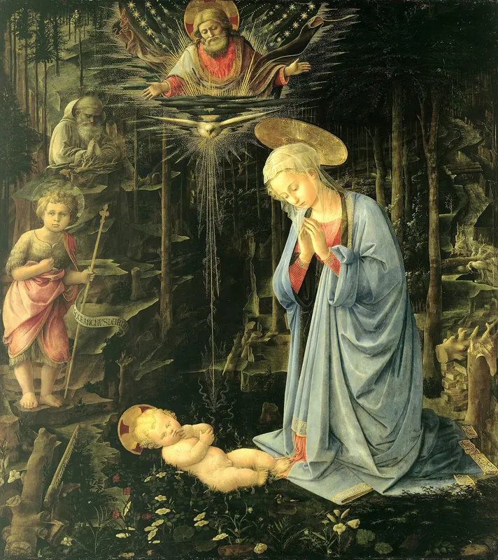 Adoration in the Forest — Fra Filippo Lippi (Italian, c. 1406–1469)