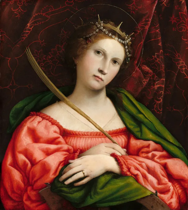 St Catherine by Lorenzo Lotto