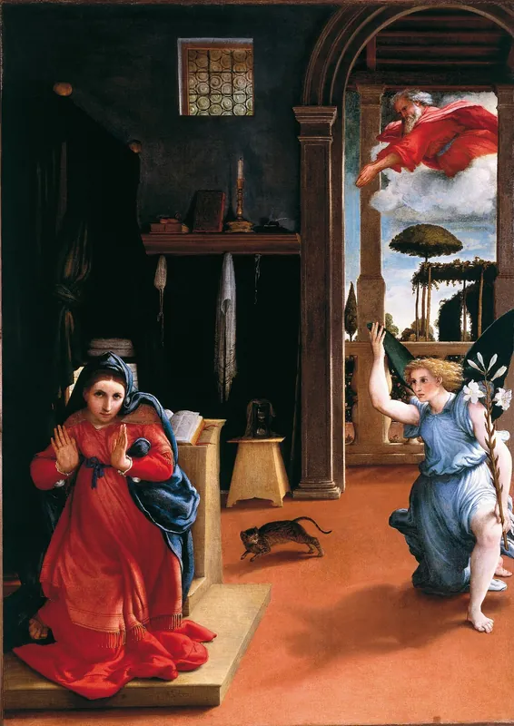 Annunciation (Recanati Annunciation) — Lorenzo Lotto