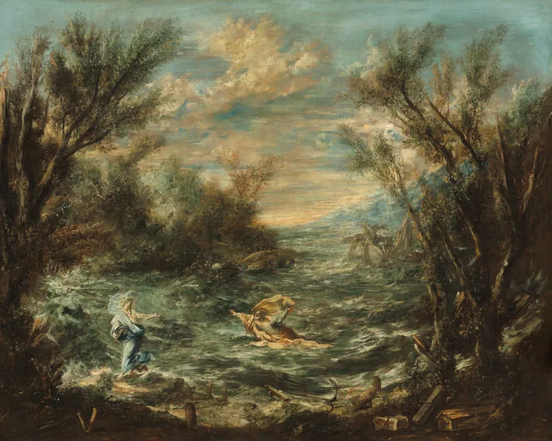 Christ at the Sea of Galilee — Alessandro Magnasco (Italian, 1667–1749)
