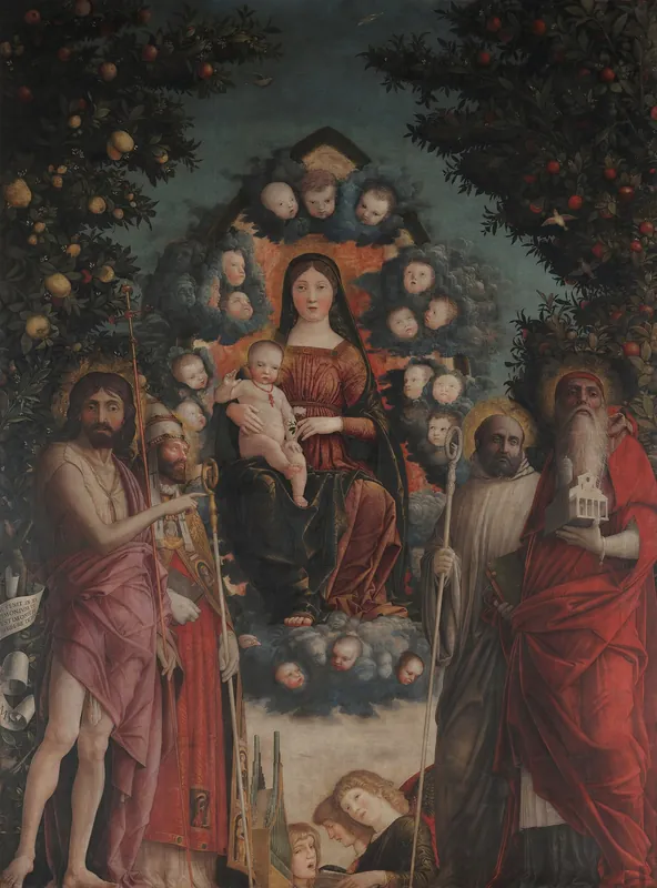 Madonna in Glory with Saints (Trivulzio Madonna) — Andrea Mantegna (Italian, c. 1431–1506)