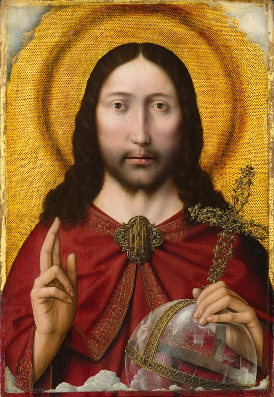 Christ as the Salvator Mundi — Attributed to Quinten Massys (Flemish, Leuven 1465/66 – Antwerp 1530)