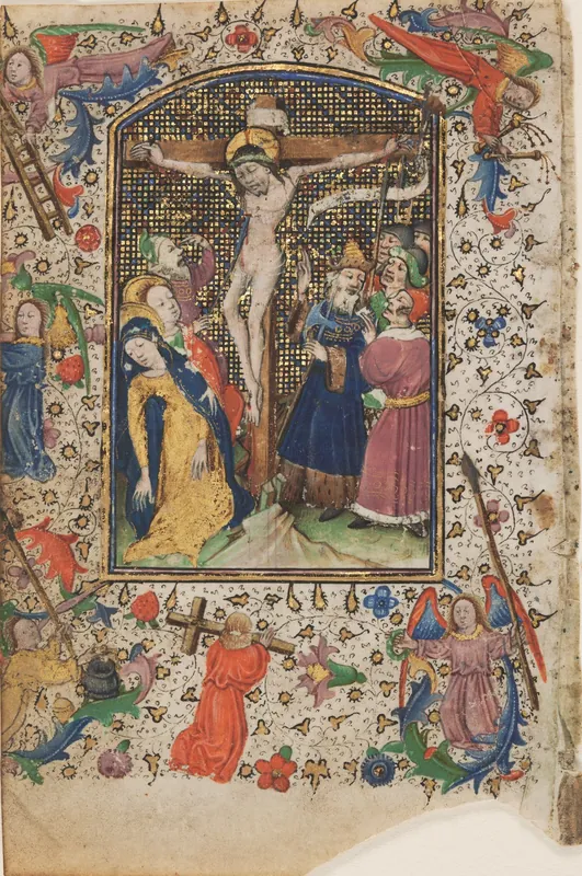 The Crucifixion (Leaf from a Book of Hours), Master of Guillebert de Mets and Workshop