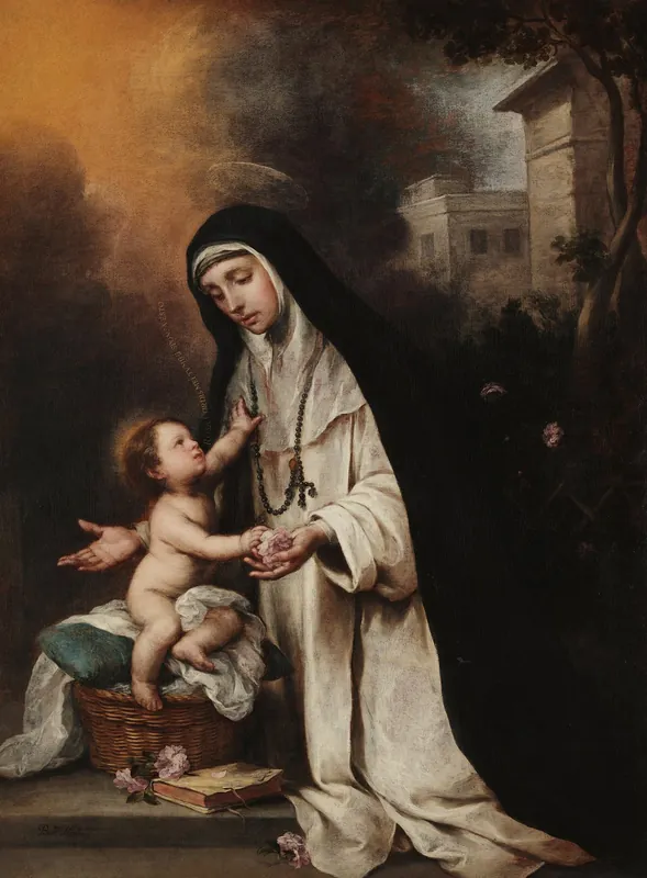 Saint Rose of Lima — Bartolomé Esteban Murillo (Spanish, 1617–1682)