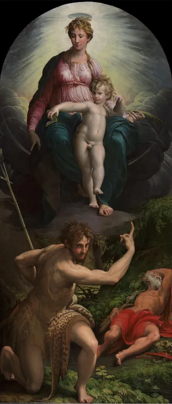 The Madonna and Child with Saints John the Baptist and Jerome — Parmigianino (1503–1540)