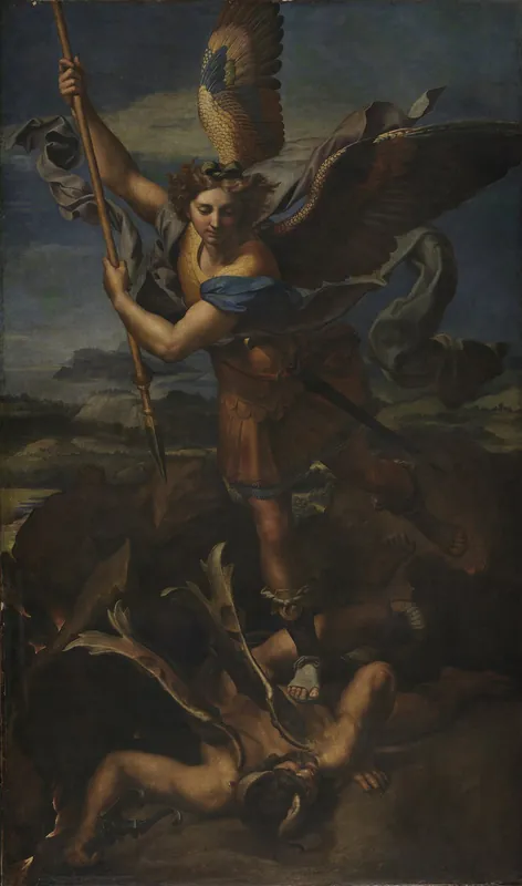 St Michael Vanquishing Satan — Raphael (Italian, 1483–1520)
