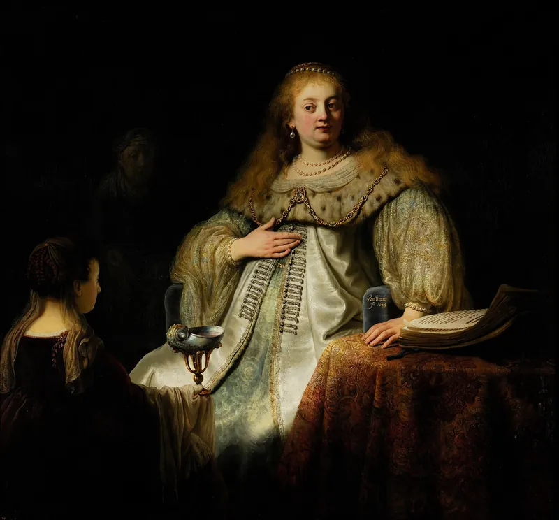 Judith at the Banquet of Holofernes — Rembrandt (Dutch, 1606–1669)
