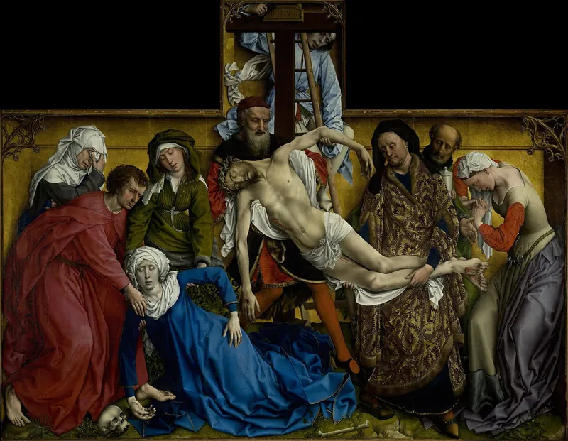 The Descent from the Cross — Rogier van der Weyden (Early Netherlandish, c. 1399–1464)
