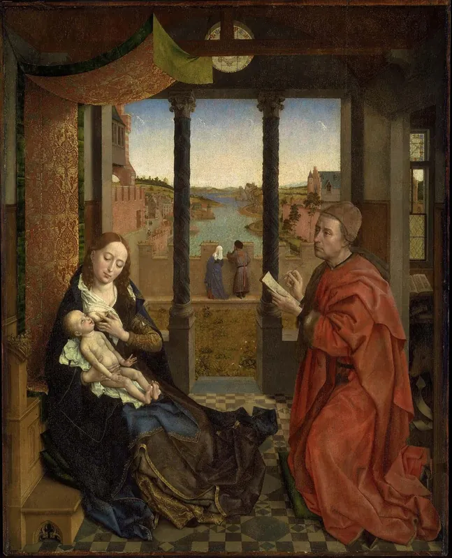 St Luke Drawing the Virgin — Rogier van der Weyden (Early Netherlandish, c. 1399–1464)