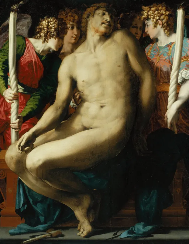 The Dead Christ with Angels — Rosso Fiorentino (Giovanni Battista di Jacopo) (Italian (Florentine), 1494–1540)