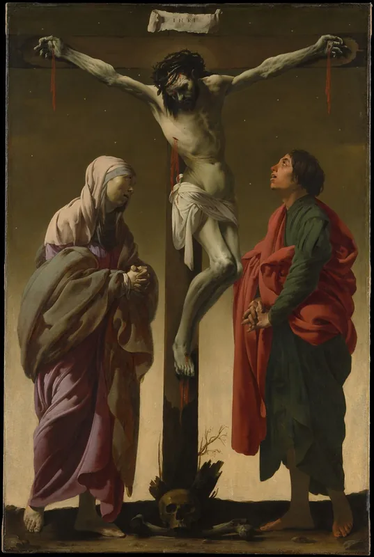 The Crucifixion with the Virgin and Saint John — Hendrick ter Brugghen (Dutch, The Hague? 1588–1629 Utrecht)