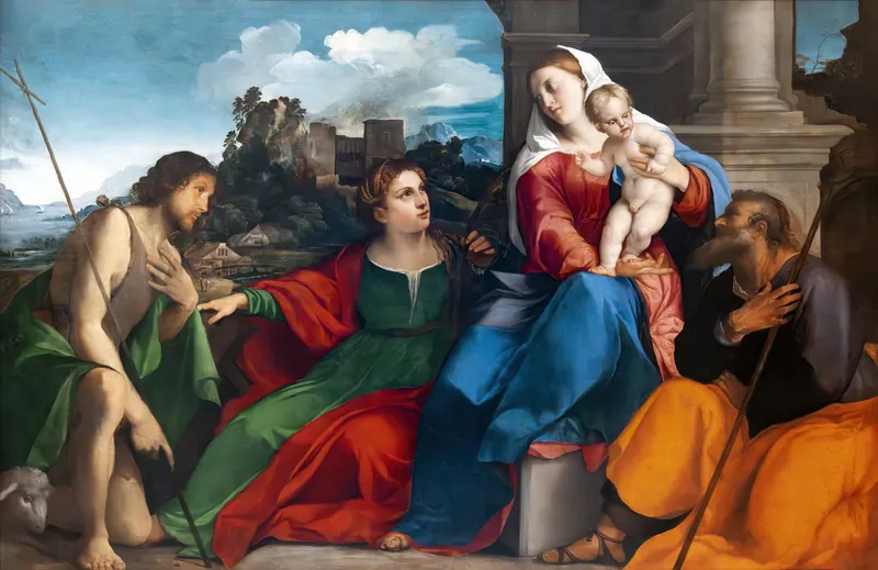 Madonna and Child with Saints by Palma il Vecchio and Titian