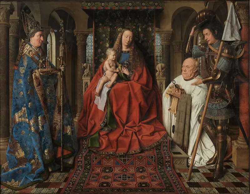 Madonna of Canon van der Paele — Jan van Eyck (Early Netherlandish, c. 1390–1441)