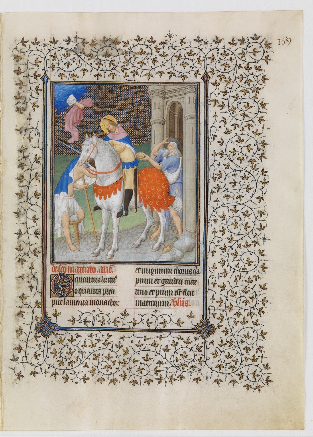 Saint Martin and the Beggar by The Limbourg Brothers, 1405–1408/9, The Metropolitan Museum of Art, The Cloisters