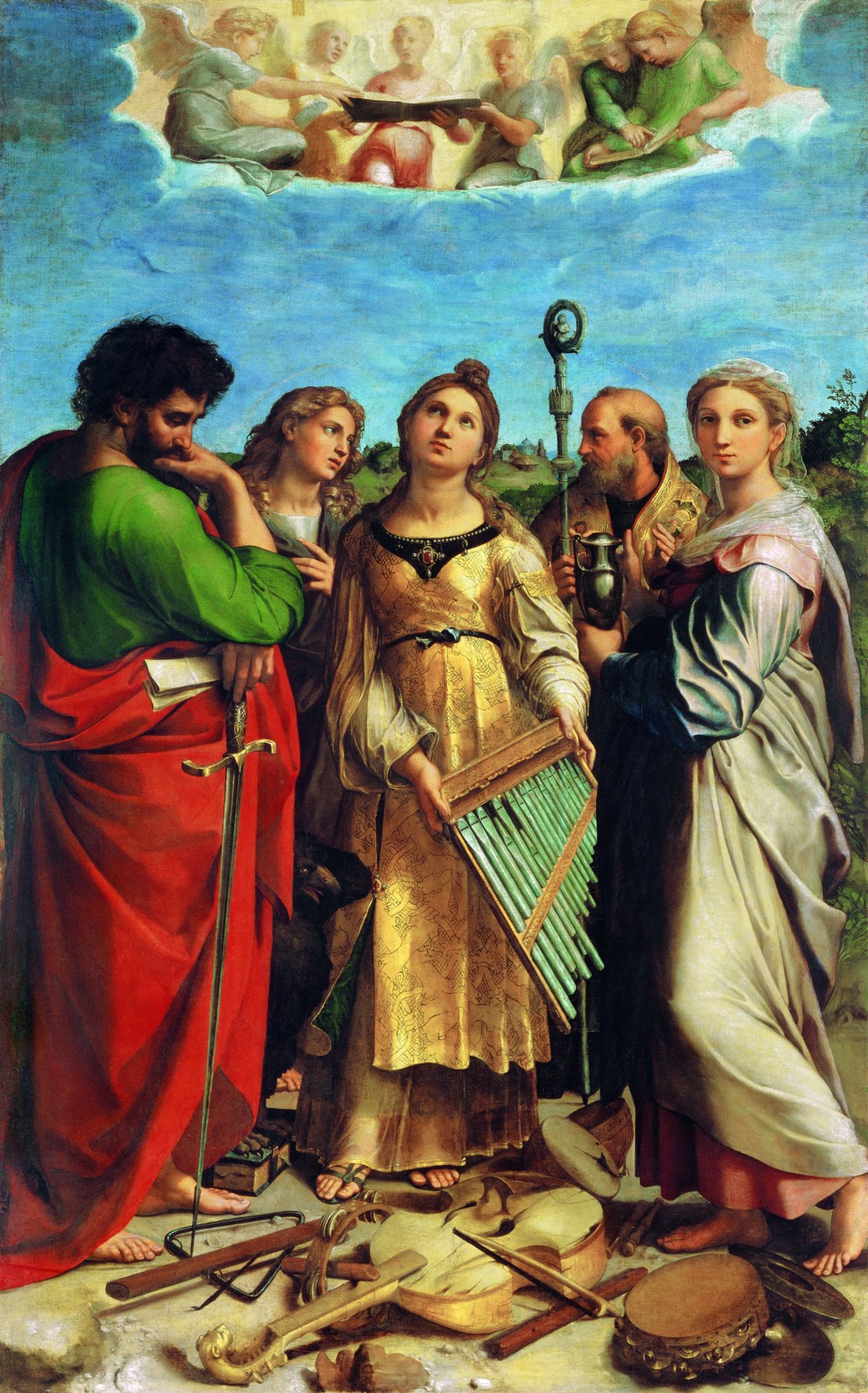 The Ecstasy of Saint Cecilia by Raphael, c. 1514–1516, Pinacoteca Nazionale di Bologna