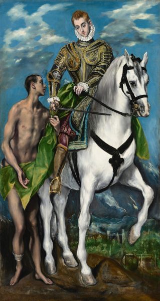 Saint Martin and the Beggar by El Greco, 1597/1599, National Gallery of Art, Washington